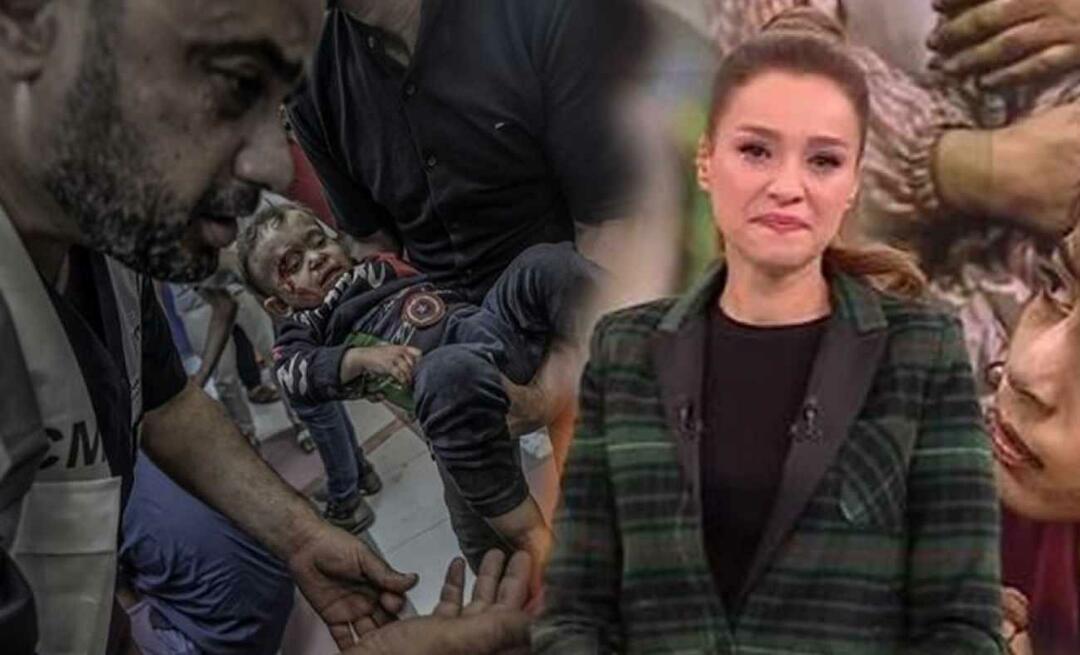 Nyhedsvært Cansın Helvacı kunne ikke holde tårerne tilbage, mens han rapporterede om massakren i Gaza!