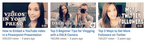 Opret værdifuldt indhold til dine vlogs, og brug dem derefter til at fremvise din ekspertise.