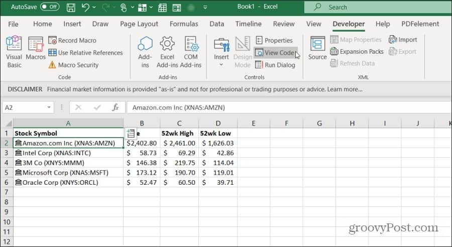 se vba-kode i Excel