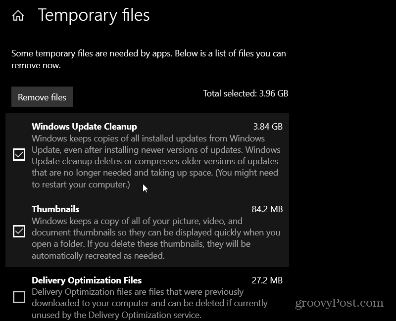 fjerne temp-filer windows 10