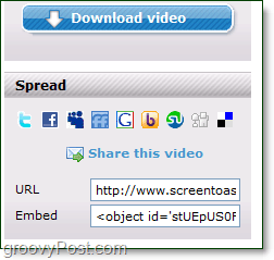 download eller del dine groovy screentoaster videoer