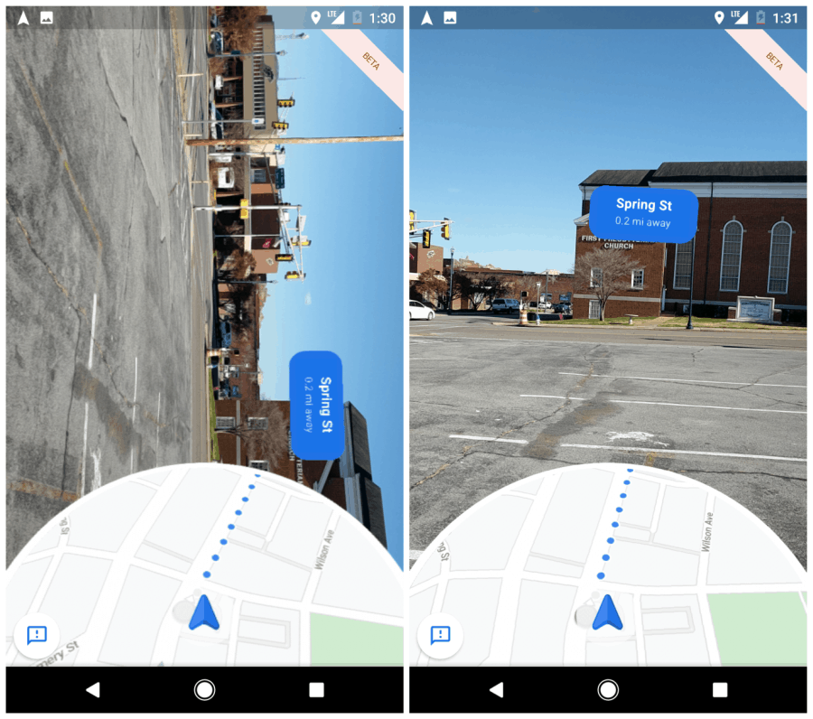 google maps live visning