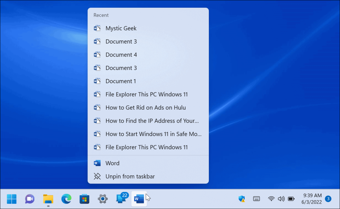 Hoplister på Windows 11
