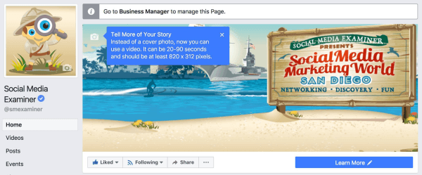 Facebook udvider muligheden for at uploade videoer som forsidebilleder til flere sider. 