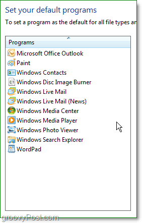 internet explorer vises ikke i Windows 7 standardprogrammer