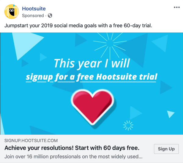 Facebook-annonceteknikker, der leverer resultater, eksempelvis af Hootsuite, der tilbyder gratis prøveversion