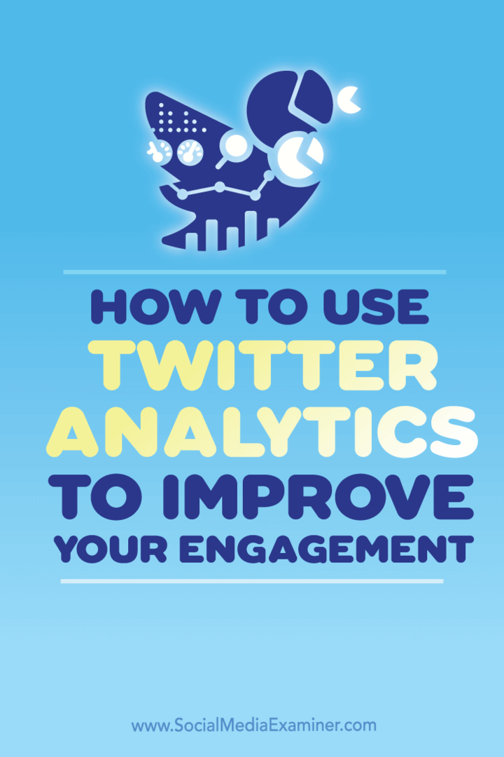 Sådan bruges Twitter Analytics til at forbedre din engagement: Social Media Examiner