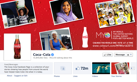 coca cola facebook-side