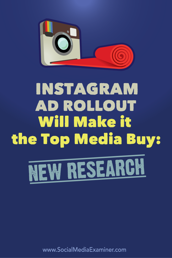 Udrulning af Instagram-annoncer gør det til det bedste mediekøb: Ny forskning: Socialmediciner