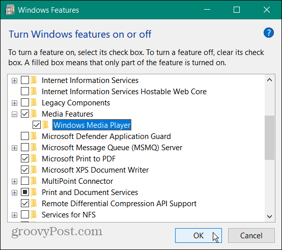 Afspil en VOB-fil på Windows 10
