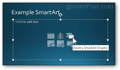 tom tekstfeltformat dias stil powerpoint 2013 indsæt smart kunst smartart grahpic Opret nyt