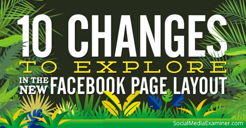 nye ændringer i Facebook-layout