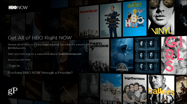 HBO Nu Xbox-app