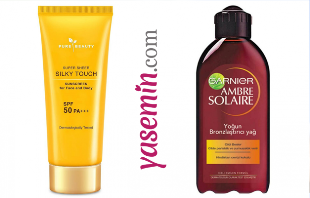 Silky Touch Solcreme Face Body Spf 50 & Ambre Solaire Intense Bronzer Sun Oil