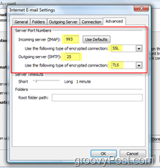 Konfigurer Outlook 2007 til en GMAIL IMAP-konto