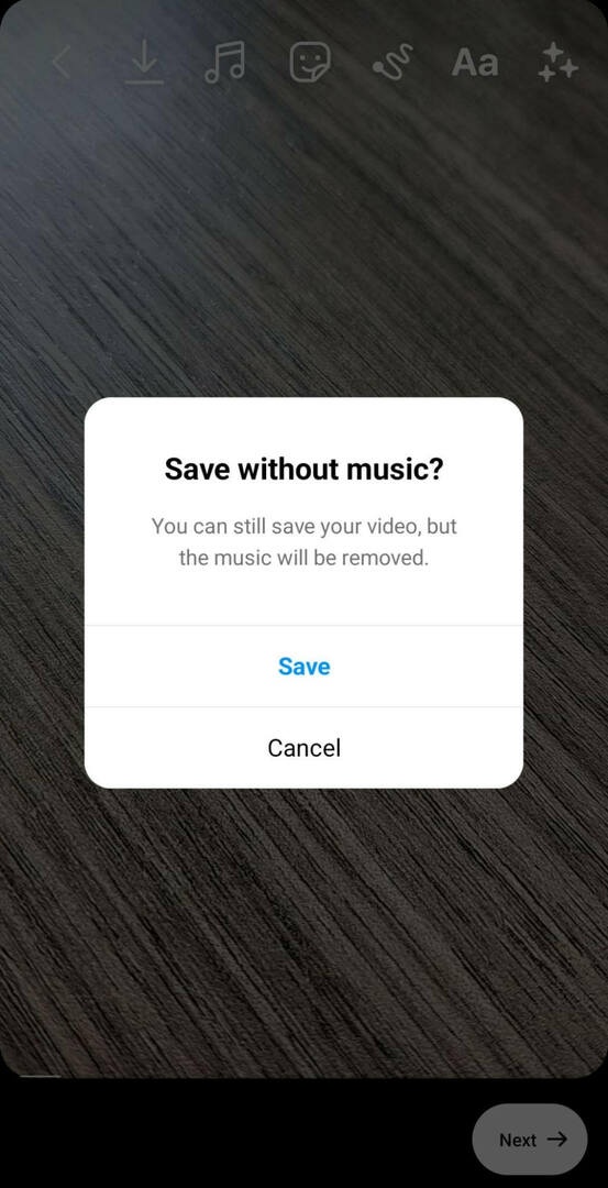 how-to-create-a-short-form-video-workflow-source-video-song-instagram-draft-save-without-music-example-5