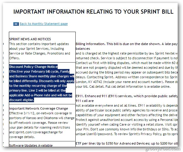 Vigtig information om sprintregningen