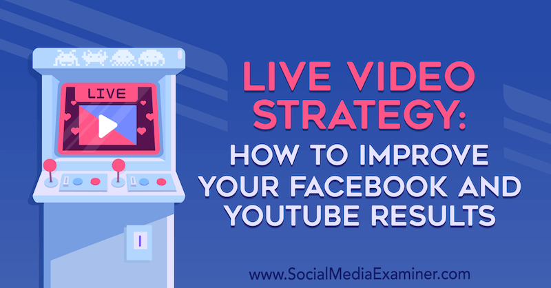 Live-videostrategi: Sådan forbedres dine Facebook- og YouTube-resultater af Luria Petruci på Social Media Examiner.