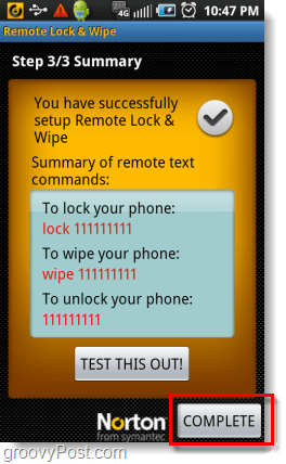 tør din Android-telefon ved hjælp af en sms
