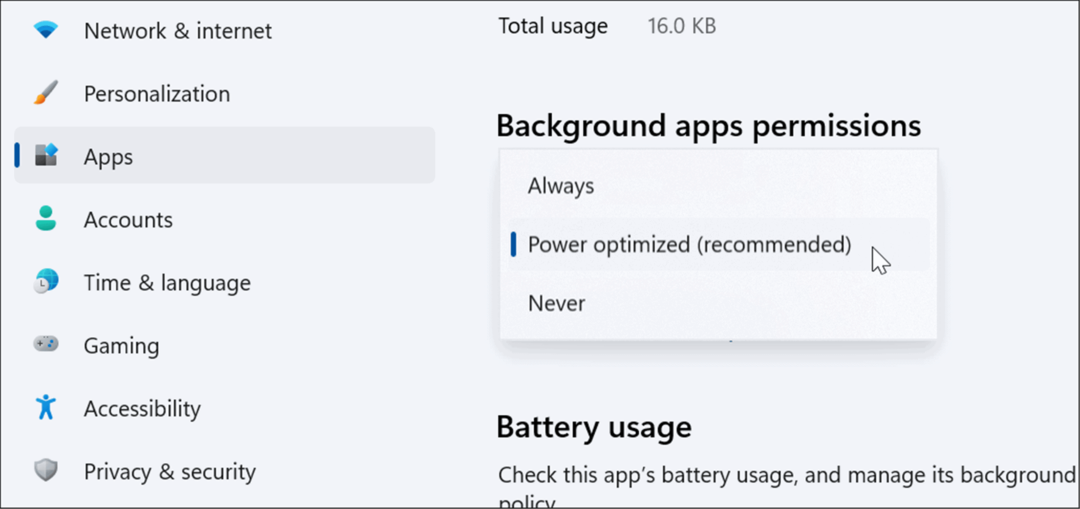 forbedre batterilevetiden på Windows 11