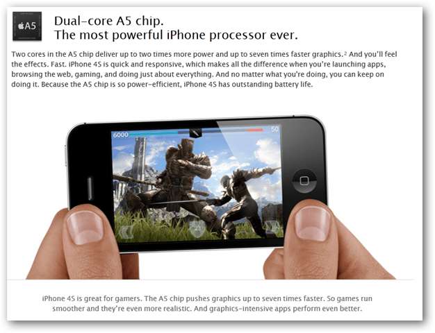 iPhone 4S dual core-processor