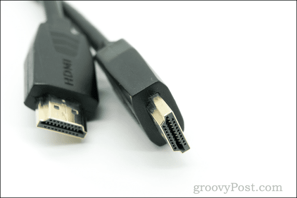 Eksempel på HDMI-kabel