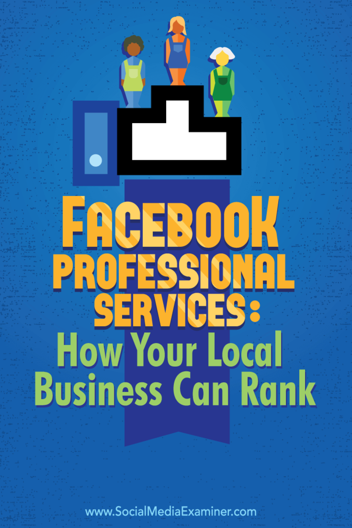 oprette forbindelse til lokale kunder ved hjælp af professionelle facebook-tjenester