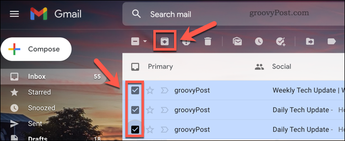 Arkiver e-mails i Gmail