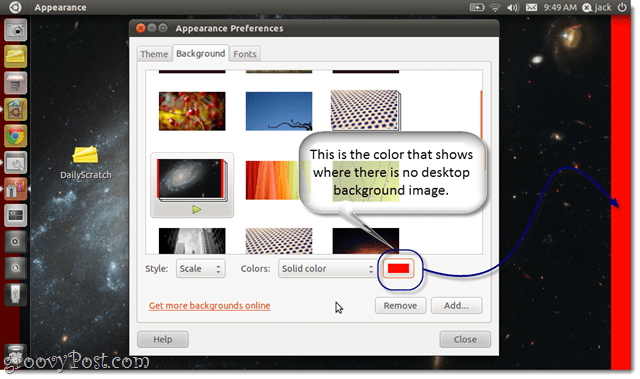 Sådan ændres tapetbaggrunden i Ubuntu