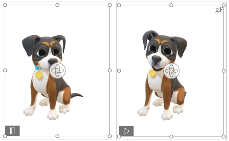 Animerede 3D -modeller i Microsoft Office