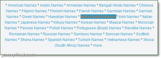 en liste over indiske navne at udtale