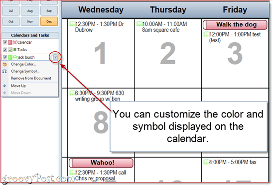 Tilpasning af Outlook 2010-kalenderudskrivninger