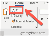 Microsoft Word Cut-knap