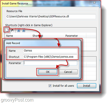 vista game explorer installerer spilressource