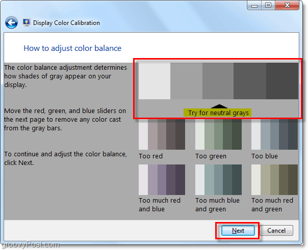 nuetrale farver til windows 7 vises i eksemplet, prøv at matche dem