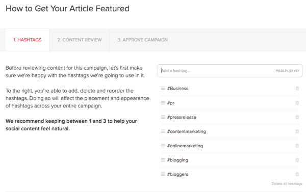 MissingLettr opretter automatisk en Twitter-kampagne for hvert nye blogindlæg, du offentliggør.