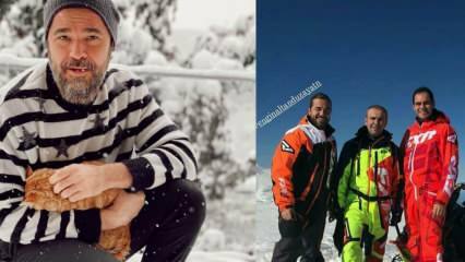 Engin Altan Düzyatan tog på vinterferie med sin familie og venner!