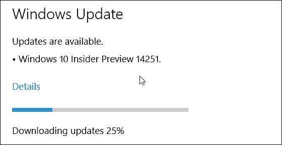Windows 10 Insider-forhåndsvisning 14251
