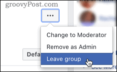 Facebook Leave Group-link