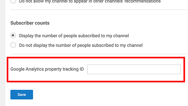 Google Analytics, hvordan du forbinder ejendomssporings-id til YouTube-kanal trin 2