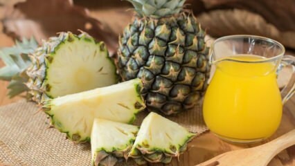 Hvad er fordelene ved ananas og ananasjuice? Hvis du drikker et regelmæssigt glas ananasjuice?