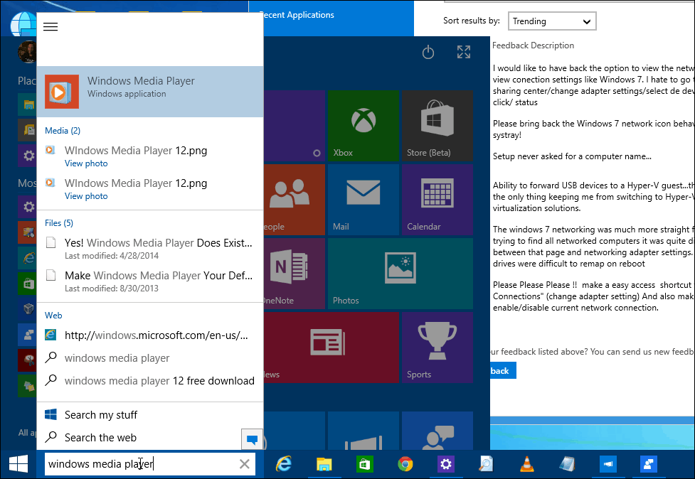 Windows 10 Build 9926 Visual Tour
