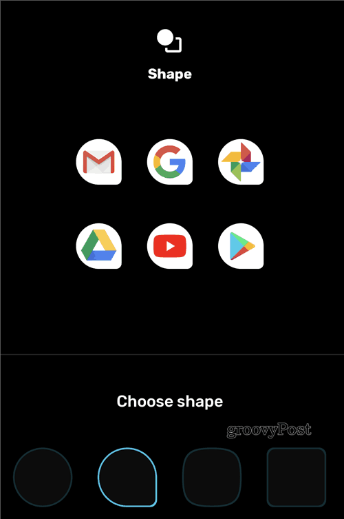 Google Pixel Style Menu-ikon