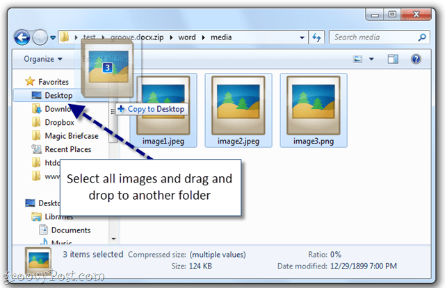 Den nemme måde at udtrække billeder fra et Word-dokument i Windows 7 [Office 2007/2010]