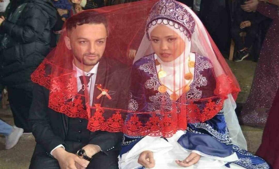 En brud kom til Denizli fra Indonesien for den tyrkiske unge mand, hun mødte på sociale medier