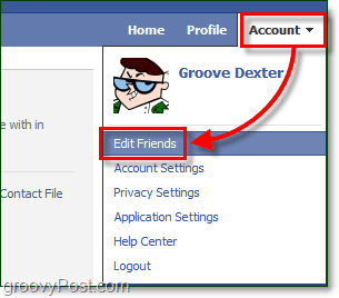 få adgang til din facebook-liste med installeret og tilknyttet din konto
