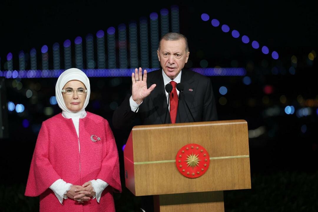 100 års fødselsdag fra First Lady Erdoğan. års budskab: "Republikken er den uforanderlige guide for vores fremtid!"