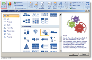Microsoft Word 2007 Indsæt Smartart