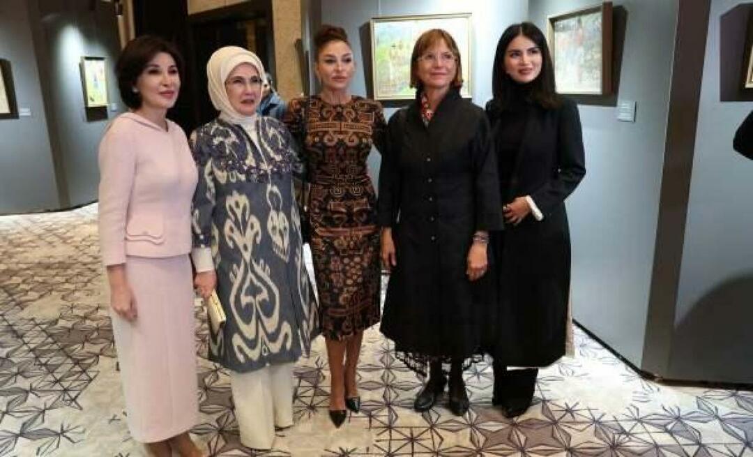 Emine Erdogans besøg i Samarkand! Besøgte udstillingen Colours of Uzbekistan