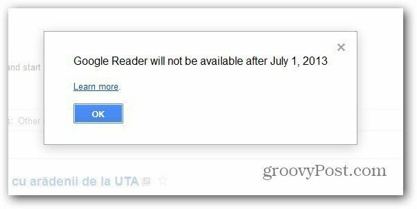 Google Reader lukker ned i juli: Eksporter dine feeddata